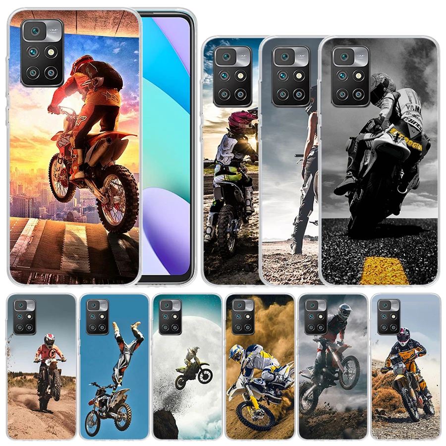 Мягкий чехол для мотоциклетных велосипедов Redmi 12 12C 10 10A 10C 9 9A 9C 9T