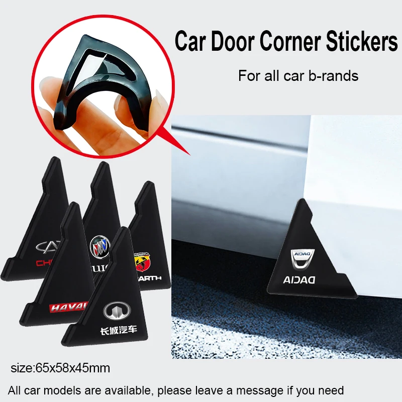 

2pcs Car Door Corner Bumper Security Protection Stickers for Hyundai I30 2016 I10 I20 2020 2021 Hb20 Ix35 2013 Car Accessories
