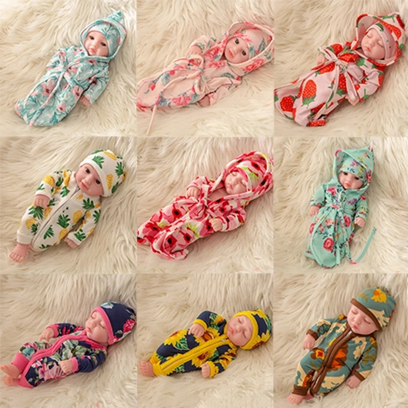

10Inch Full Body SIlicone Reborn Babies Doll Bath Toy Lifelike Newborn Baby Doll
