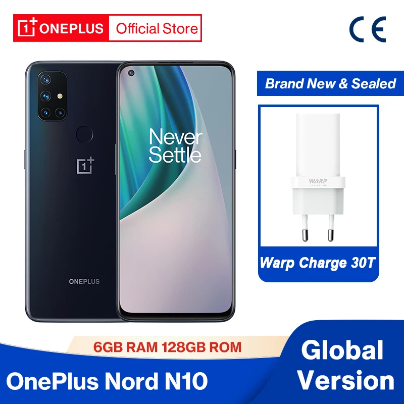 Global Version OnePlus Nord N10 5G OnePlus Official Store 6GB 128GB Snapdragon 690 Smartphone 6.49