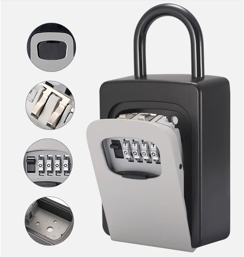 

Коробка для ключей с паролем, уличный Сейф для ключей, декоративная коробка для ключей с кодом, коробка для хранения ключей, Настенная короб...