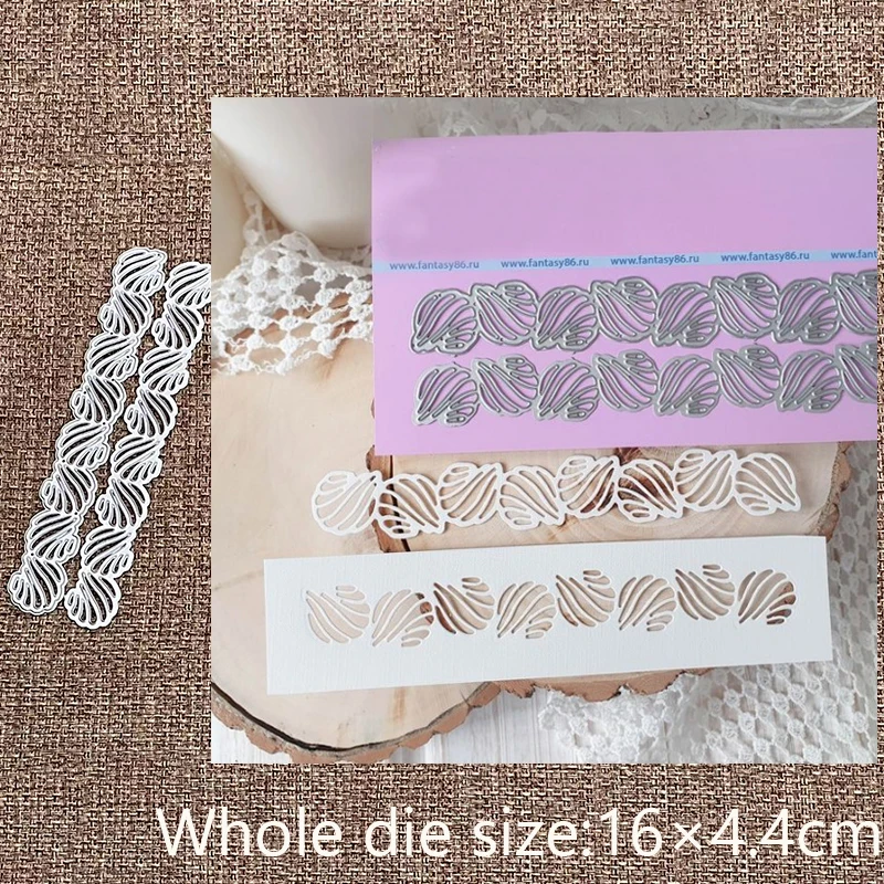 

New Design Craft Metal stencil mold Cutting Die shell edge decoration scrapbook die cuts Album Paper Card Craft Embossing