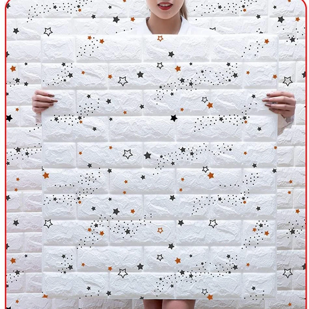 Клейкая 3D кирпичная стена для комнаты девочки внешняя виниловая клейкая бумага