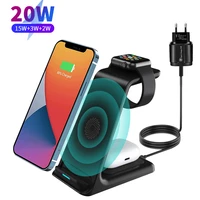 20W Wireless Charger Fast Charging For iPhone For Apple Watch for Airpods Wireless Charger Stand