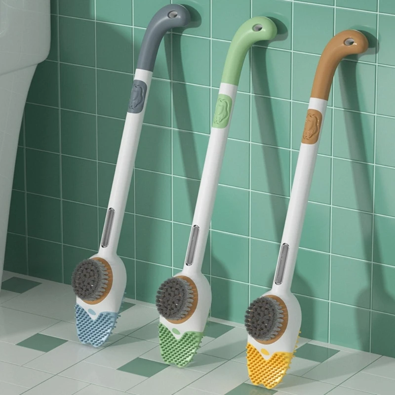 

Wall Mounted Soft Bristles Bathroom Cleaning Bowl Brush Plastic Material