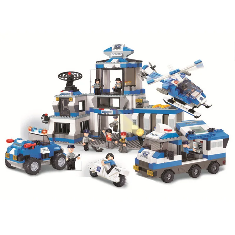 

Конструктор детский Sluban, игрушка серии SWAT, модель командного центра, экстренный центр, «сделай сам», праздничные подарочные игрушки для дет...