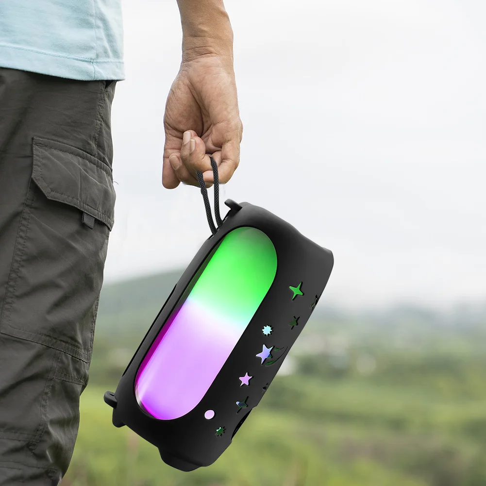 

Складная Водонепроницаемая Защитная крышка для динамика с карабином Bluetooth-совместимая Крышка для динамика Противоударная портативная для ...