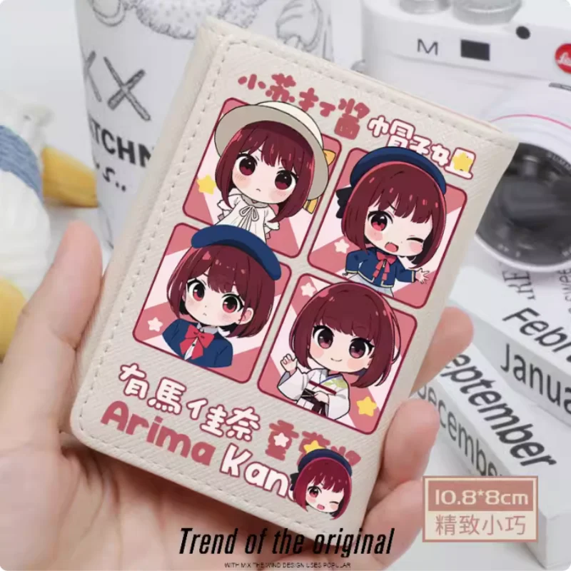 Аниме OSHI NO KO Arima Kana модный кошелек PU держатель для карт застежка денег косплей