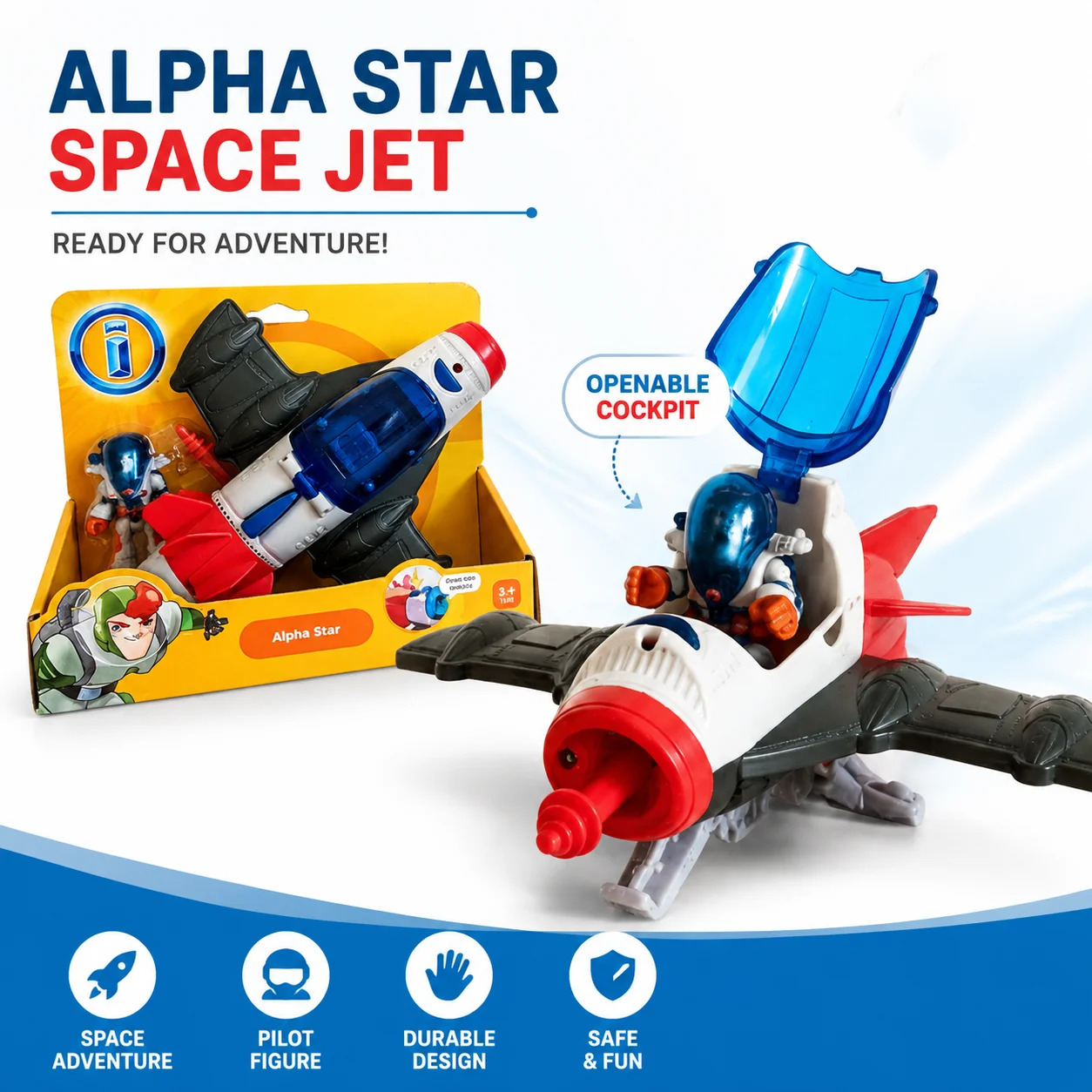 Фото Космический корабль Imaginext Space Alpha Star Ship 2013 со звуковыми эффектами, редкая коллекционная интерактивная модель с фигуркой, подарок для любителей коллекционирования №1