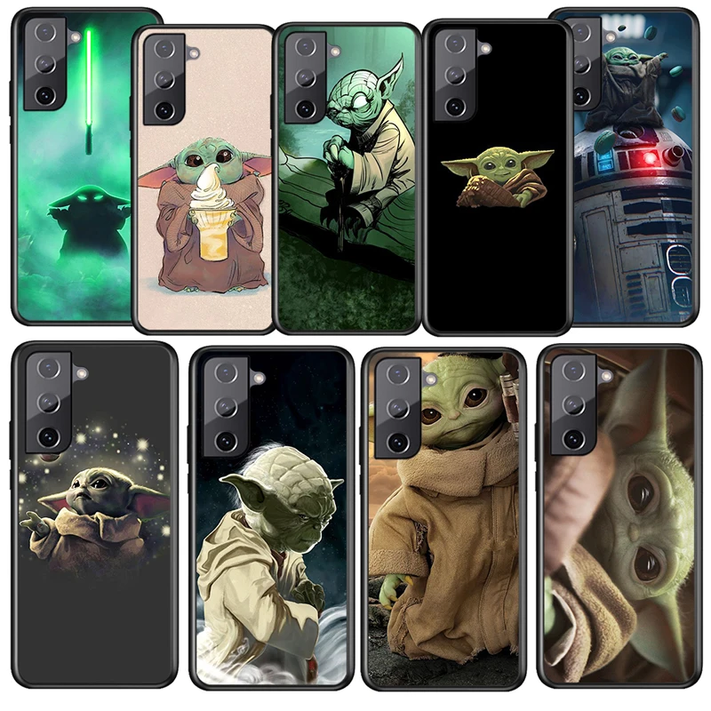 

Lightsaber Star Wars Yoda For Samsung Galaxy S22 S21 S20 Ultra Plus Pro S10 S9 S8 S7 4G 5G Soft TPU Black Phone Case Funda Coque