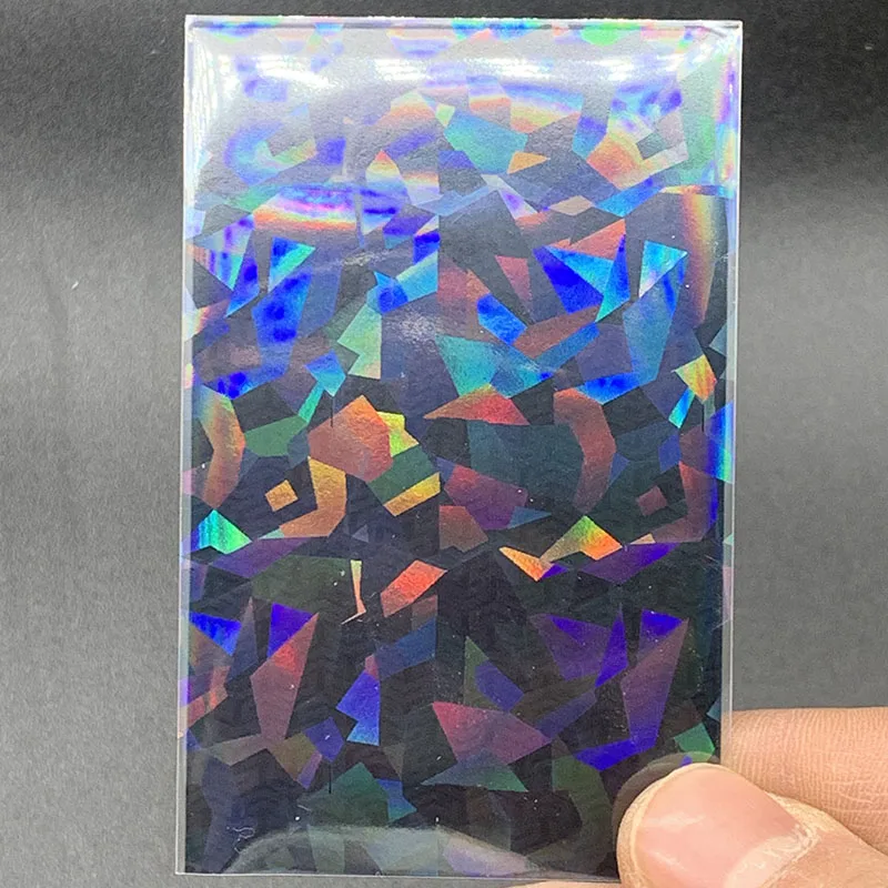 

50PCS/LOT Diamond Laser PP Card Sleeve Card Film Sleeves for Board Game Card Photo Protector Trading Cards Shield Cover