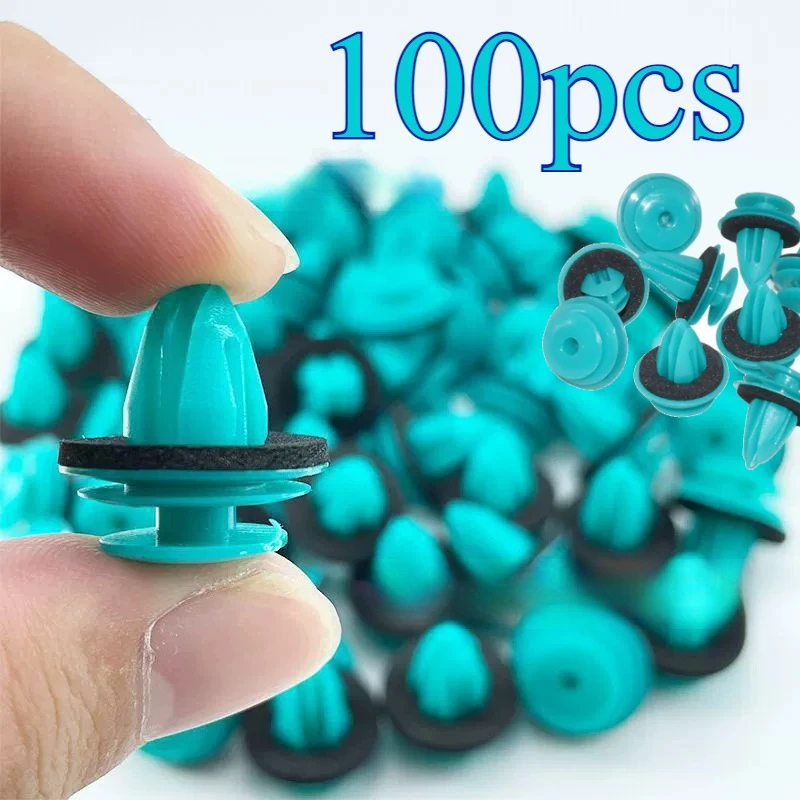 

100-20 шт., зажим для автомобильной дверной панели с уплотнительным кольцом, автозастежка, заклепка, зажим для бампера, фиксатор, аксессуары для салона автомобиля