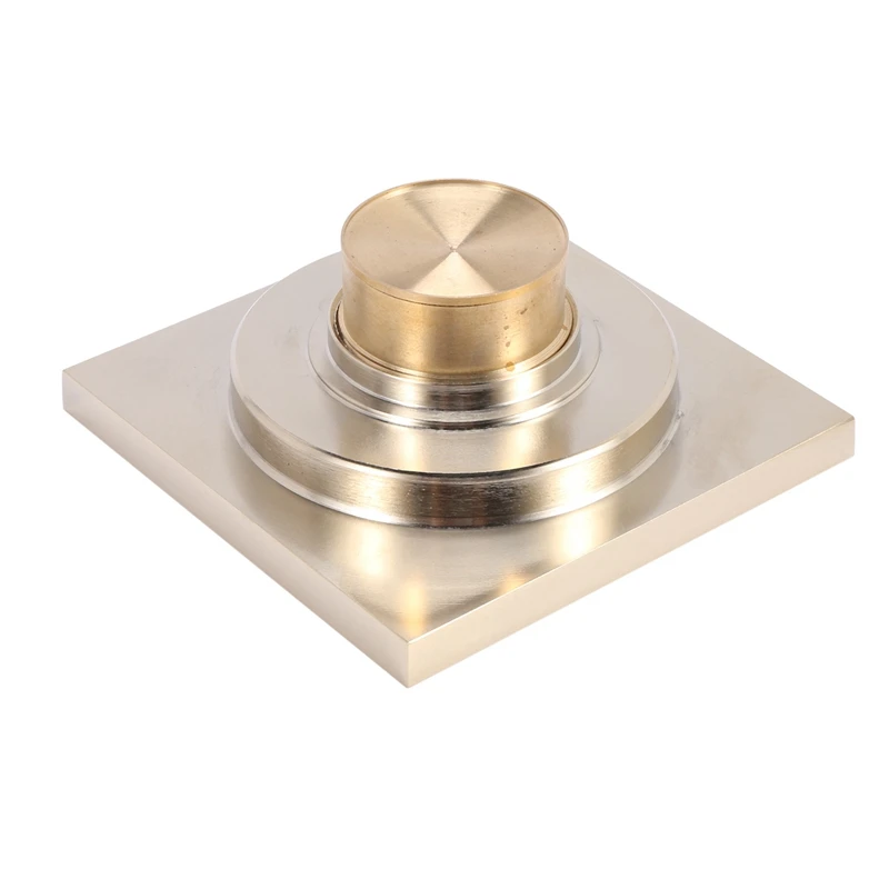 Золотой квадратный половой сифон для душа с ситом и фильтром для очистки сточных вод в ванной комнате или туалете.