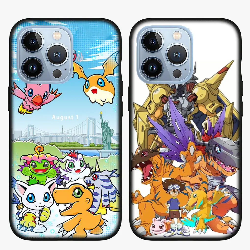 Digimon Adventure Digital Monster Cover Case for Apple iPhone 16 15 14 13 12 11 Pro Max 6 6S Plus + SE 15+ 16+ Casing
