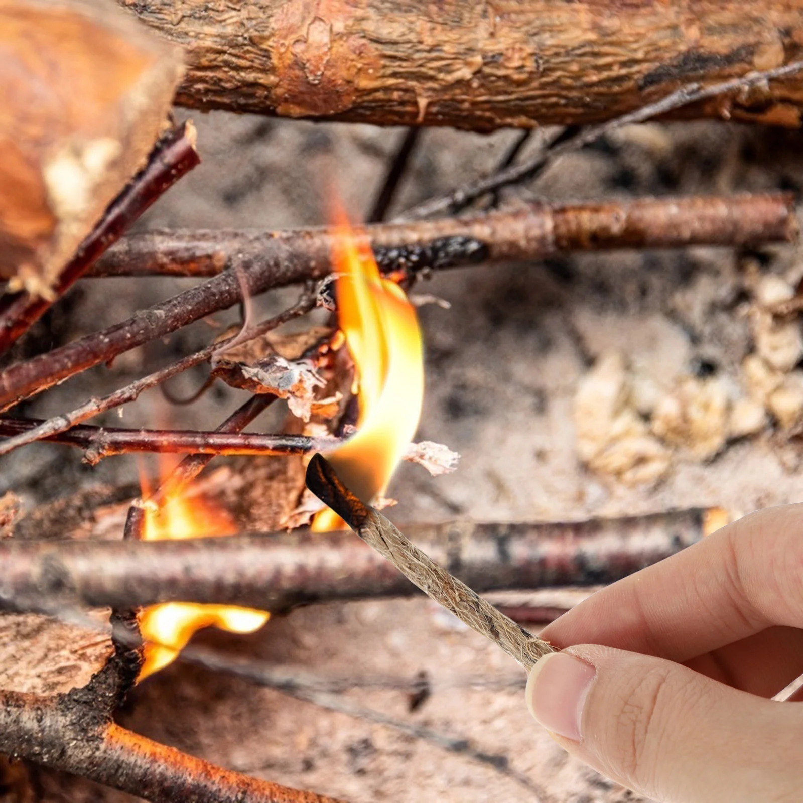 20 шт. Catch Fire Kindling Travel Survival Tools Кемпинг Стартовые веревки Быстрая зажигалка