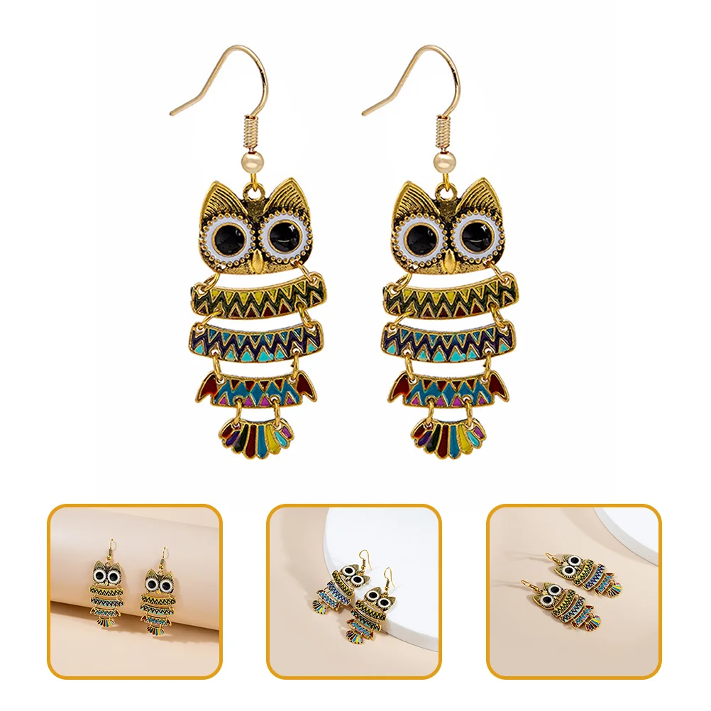 

Earringswomen Fashion Jewelry Owl Statement Fun Aesthetic Animal Costume Punk Drop Prom Dangle Trendy Gifts Birthday Dangling