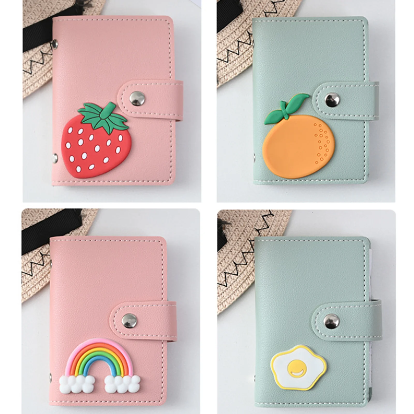

Fashion PU Leather Function 26 Bits Card Case Business Card Holder Student Cute Credit Passport Card Bag ID Passport Card