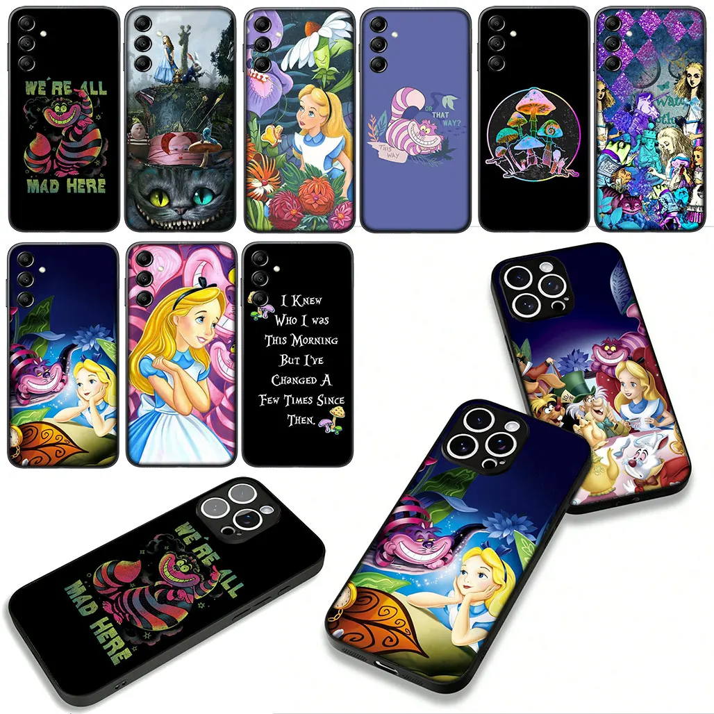 Фото Чехол для телефона Xiaomi Poco F6 F7 Ultra F5 F3 X7 X6 X5 X3 NFC M7 M6 Pro C75 C65 C71 C61 Чехол Cat Alice in Wonderland Cute №3