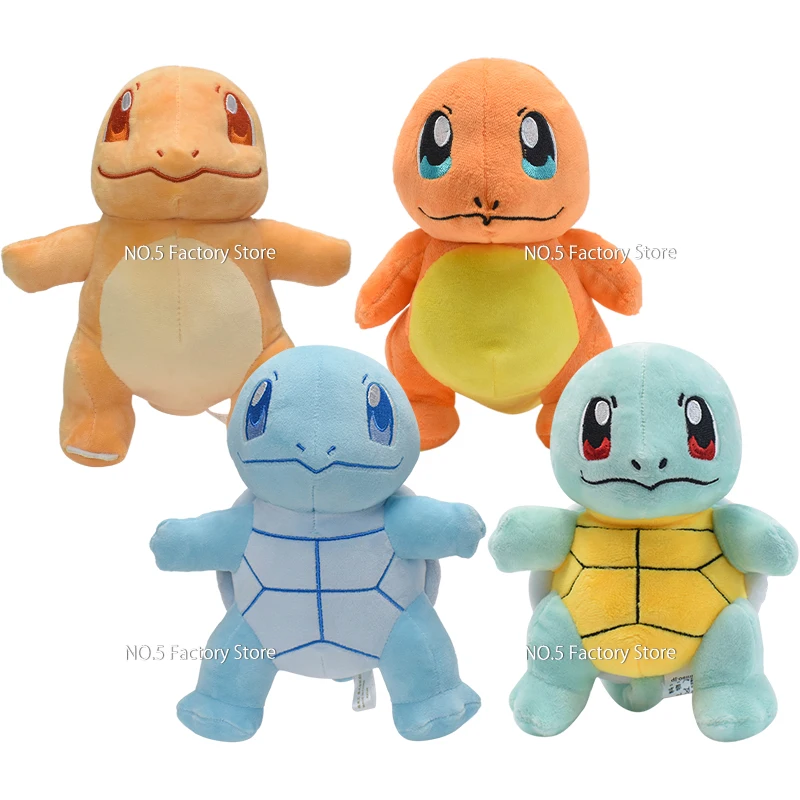 

Pokemon Shiny Squirtle Charmander Peluche Toys kawaii Standing Dragon Plush Cartoon Anime Stuffed Dolls For Kids Christmas Gifts