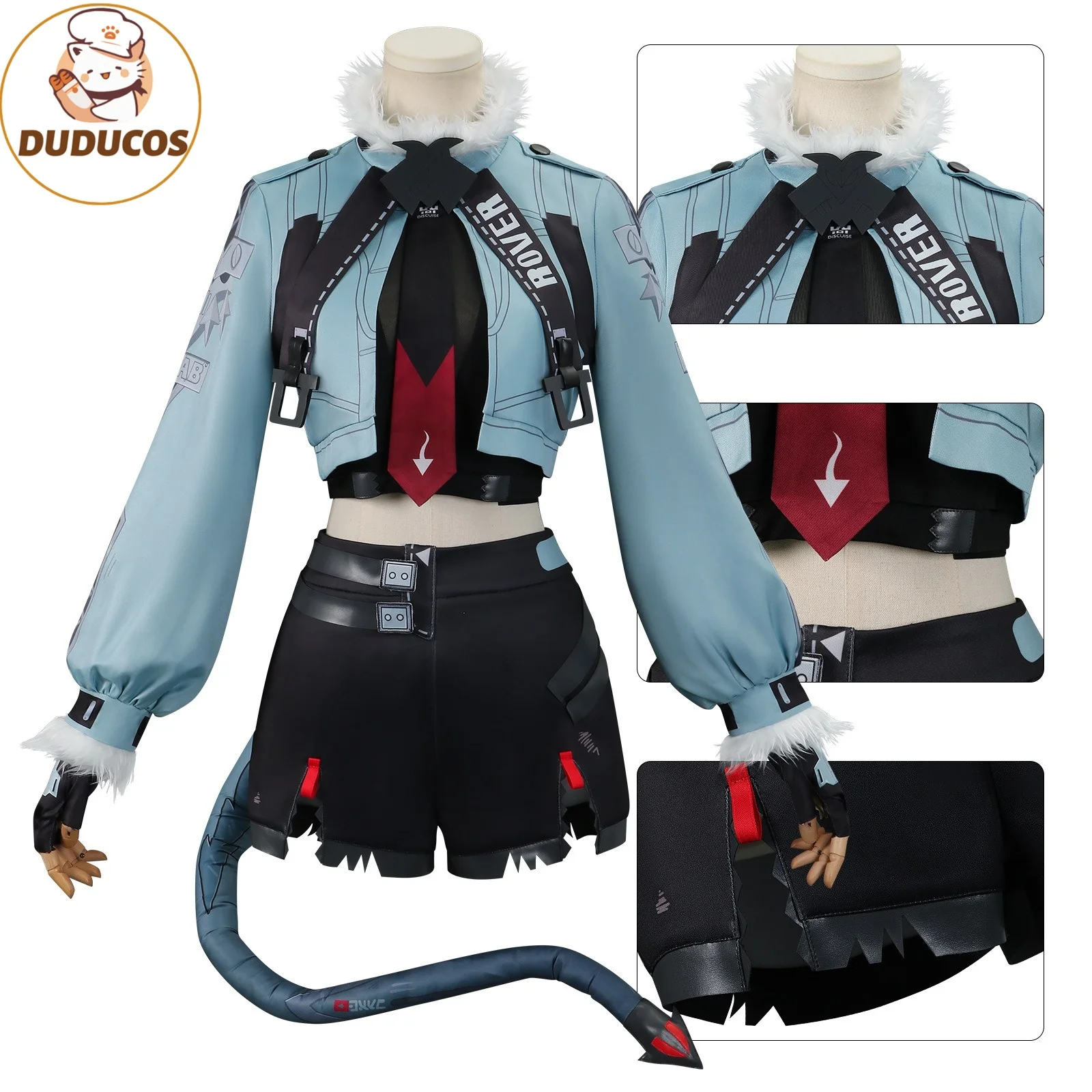 DUDU N Zenless Zone Zero Jane Doe Косплей Костюм Физический аромалетский агент Униформа
