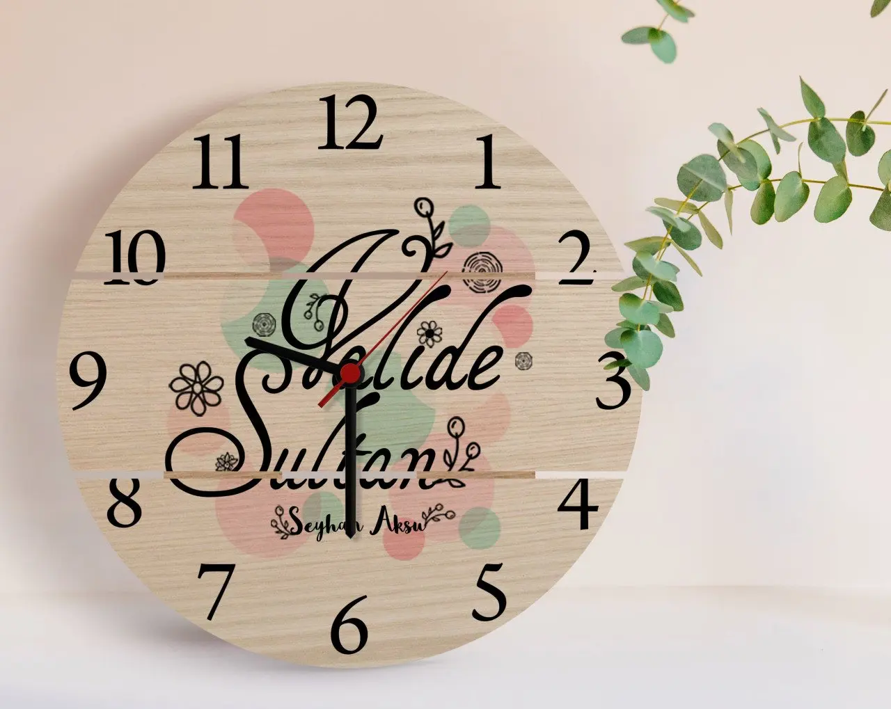 

Personalized Valide Sultan Design Authentic Wooden Pallet Saat-3