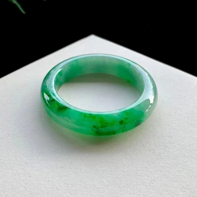 

Браслет из натурального бирманского светло-зеленого нефрита 54-64 мм, Элегантные украшения принцессы, лучший подарок для мам и подруг