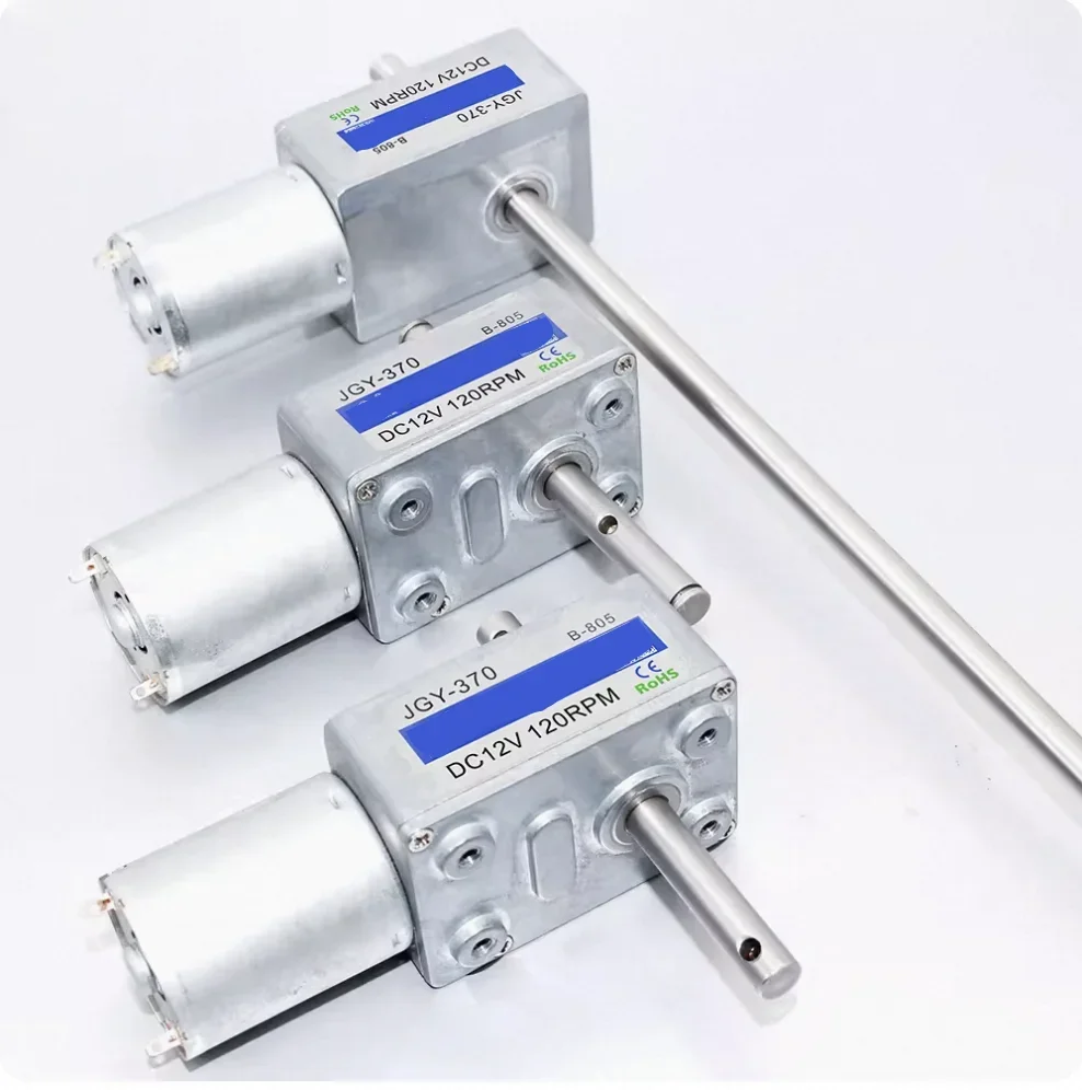 JGY-370 Турбо-червячный редуктор постоянного тока с длинной осью для кукольной