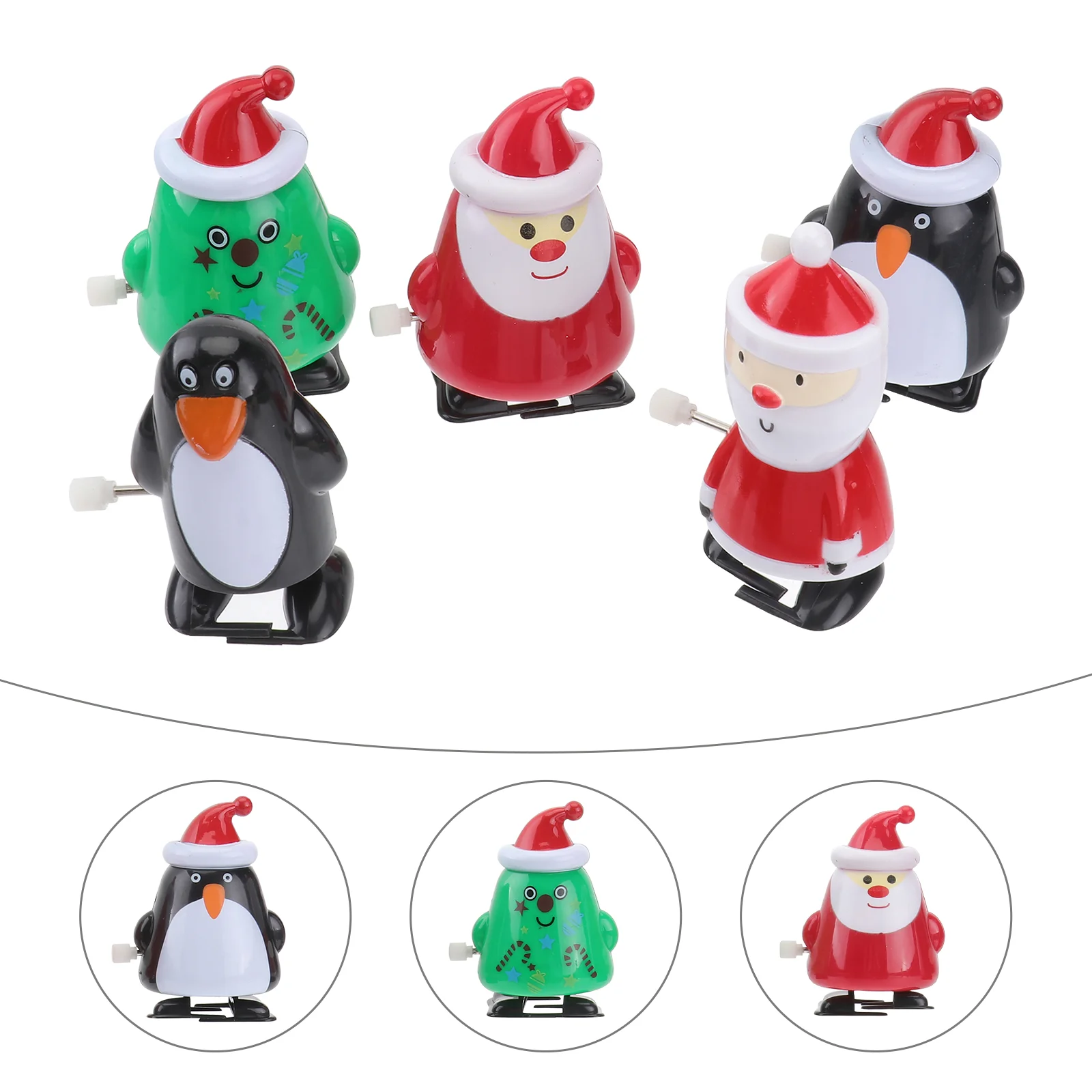 

Clockwork Christmastoy Windwalking Santa Party Penguin Favors Kids Assortmentstocking Stuffers Carnival Prizes Snowmanholiday