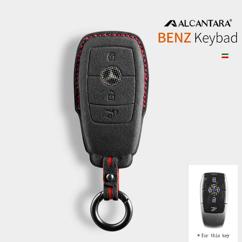 

Alcantara Car Key Case Cover For Mercedes Benz W176 W177 W205 W206 W212 W213 W222 W223 W167 W463 X166 A C E S G CLS GLC SL Class