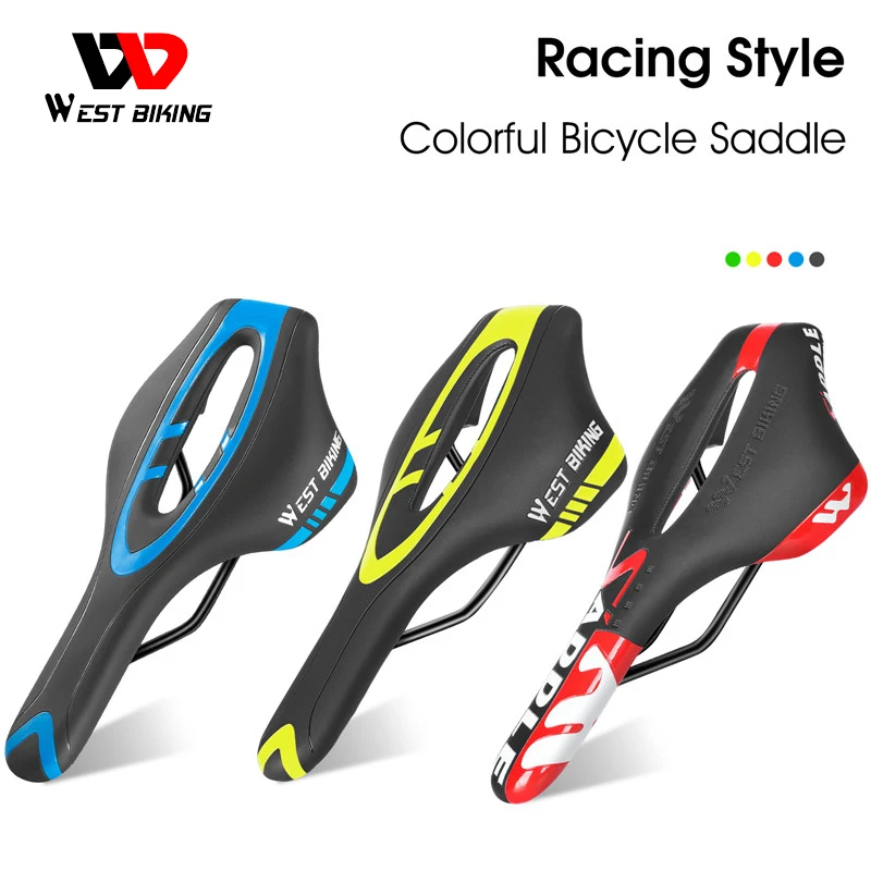 

WEST BIKING Safety Child Bicycle Seat Soft Cycling Saddle With Handles Bicycle Parts Cushion Bike Child Seat Bike Saddle