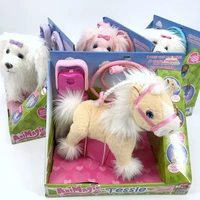 childrens electric plush toys simulated pets doll puppy pony remote control barking and walking sound children toys