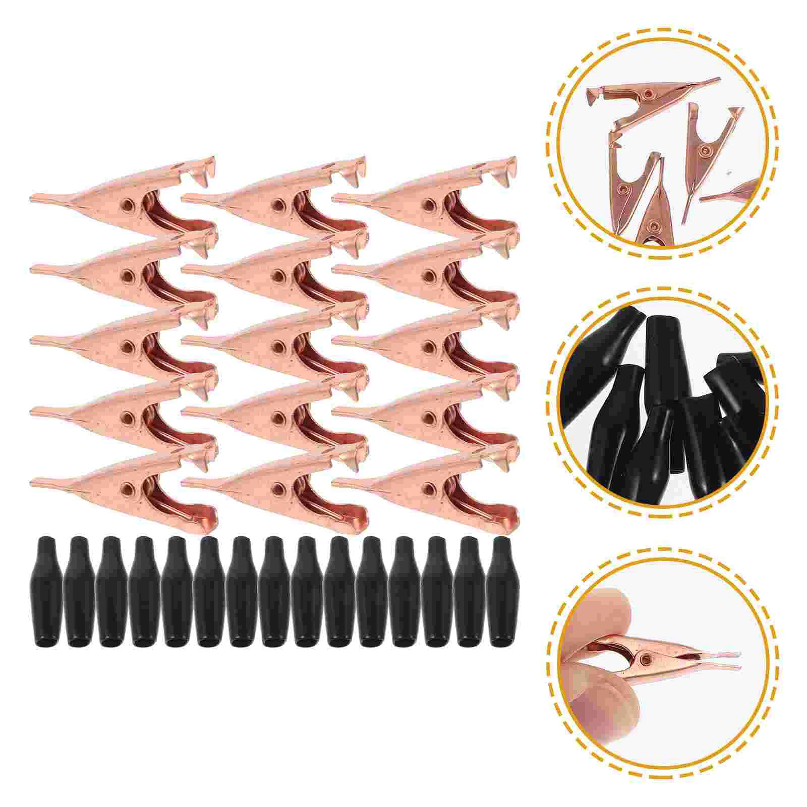 

15 шт. сглаживающий зажим типа крокодил металлический зажим с микроскопическим наконечником