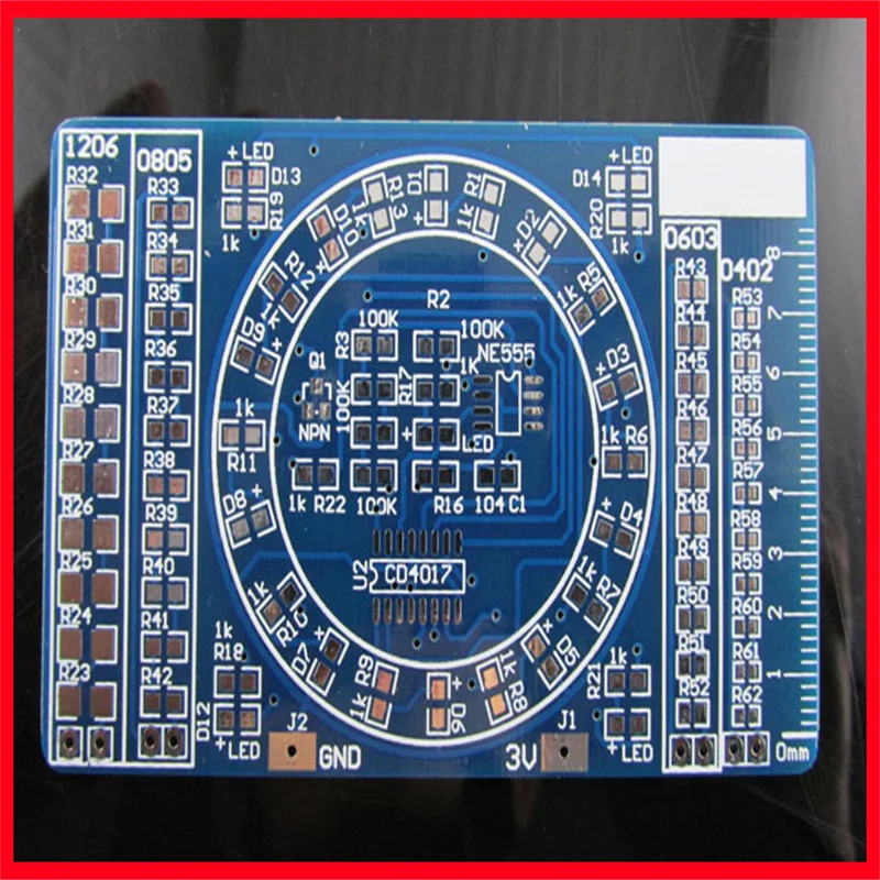 Монтажная плата для сварки компонентов CD4017