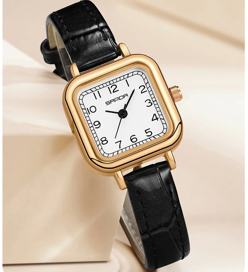 Sanda 1120 новый модный кварцевый механизм элегантный дизайн мини циферблат