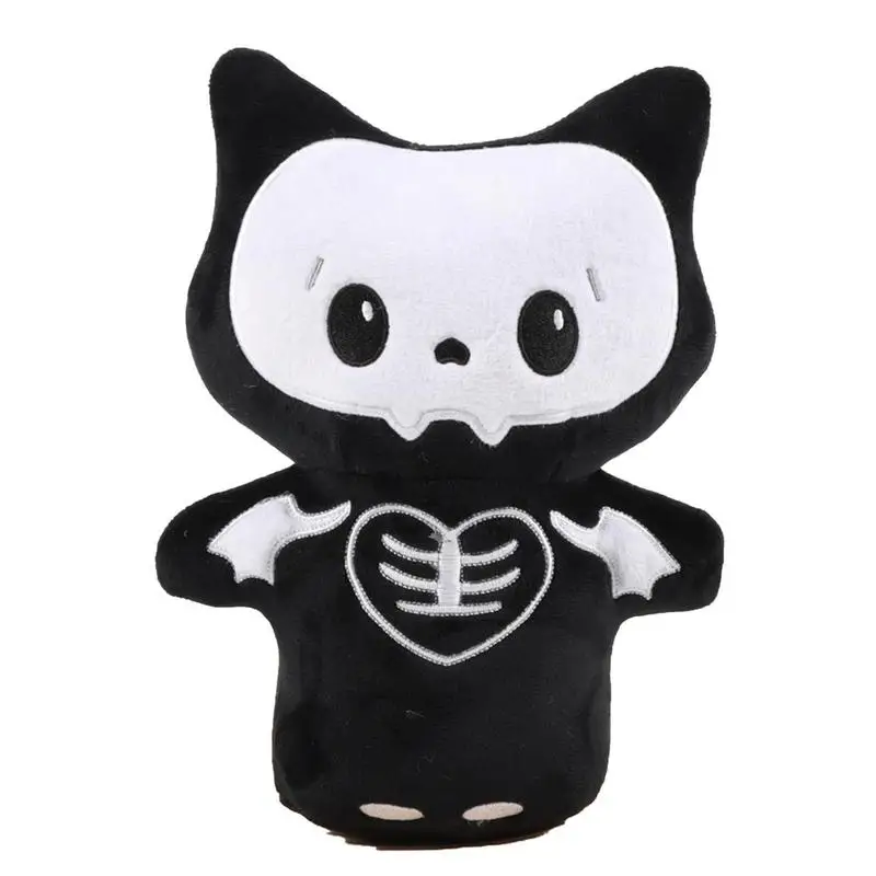 

Skeleton Cat Plush Cute Skull Cat Stuffed Animals 9inch Cartoon Black Cat Plush Toy Anime Figure Soft Cat Plushies For Girls Boy