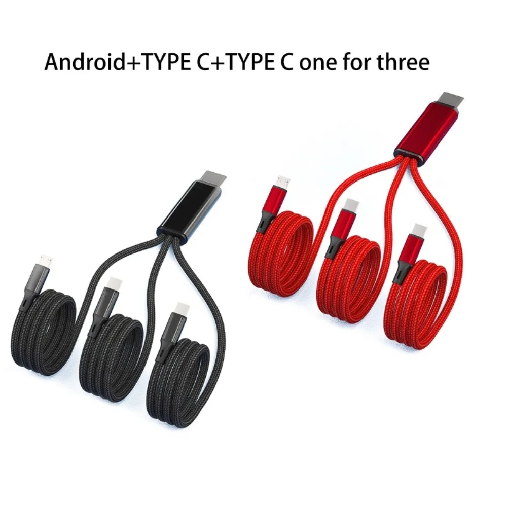 

in 1 Date Wire Dual Type C Micro Port Date Cable Micro Charger Cord Fast Charging Cable Power Supply Cord USB C to USB C Cable