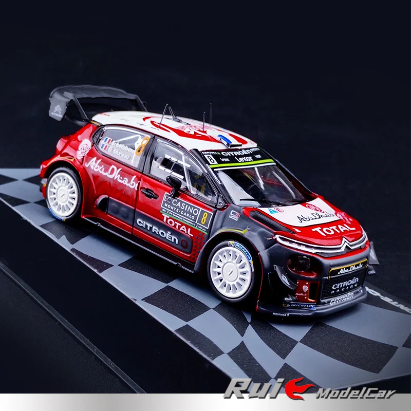 

1:43 IXO CITROEN C3 2017 Monte Carlo Rally No. 8 simulation car model