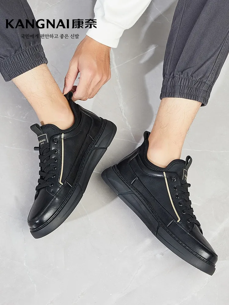 Мужская обувь Conner новая зимняя модная повседневная кожаная универсальная