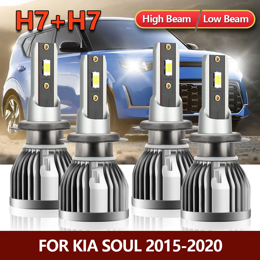 

Led Lights Auto Headlamp CSP chips Car Headlight 110W 16000LM 6000K For Kia Soul 2015 2016 2017 2018 2019 2020