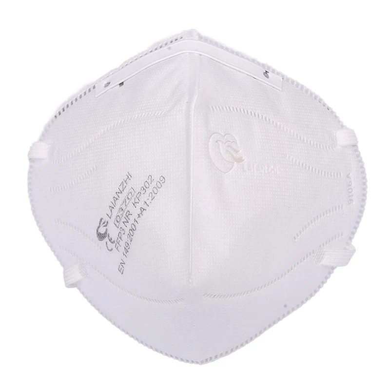 

50 шт. Laianzhi KP302 FFP3 маска CE EN149 головная повязка респиратор для твердых частиц Складная одноразовая Пылезащитная маска для лица