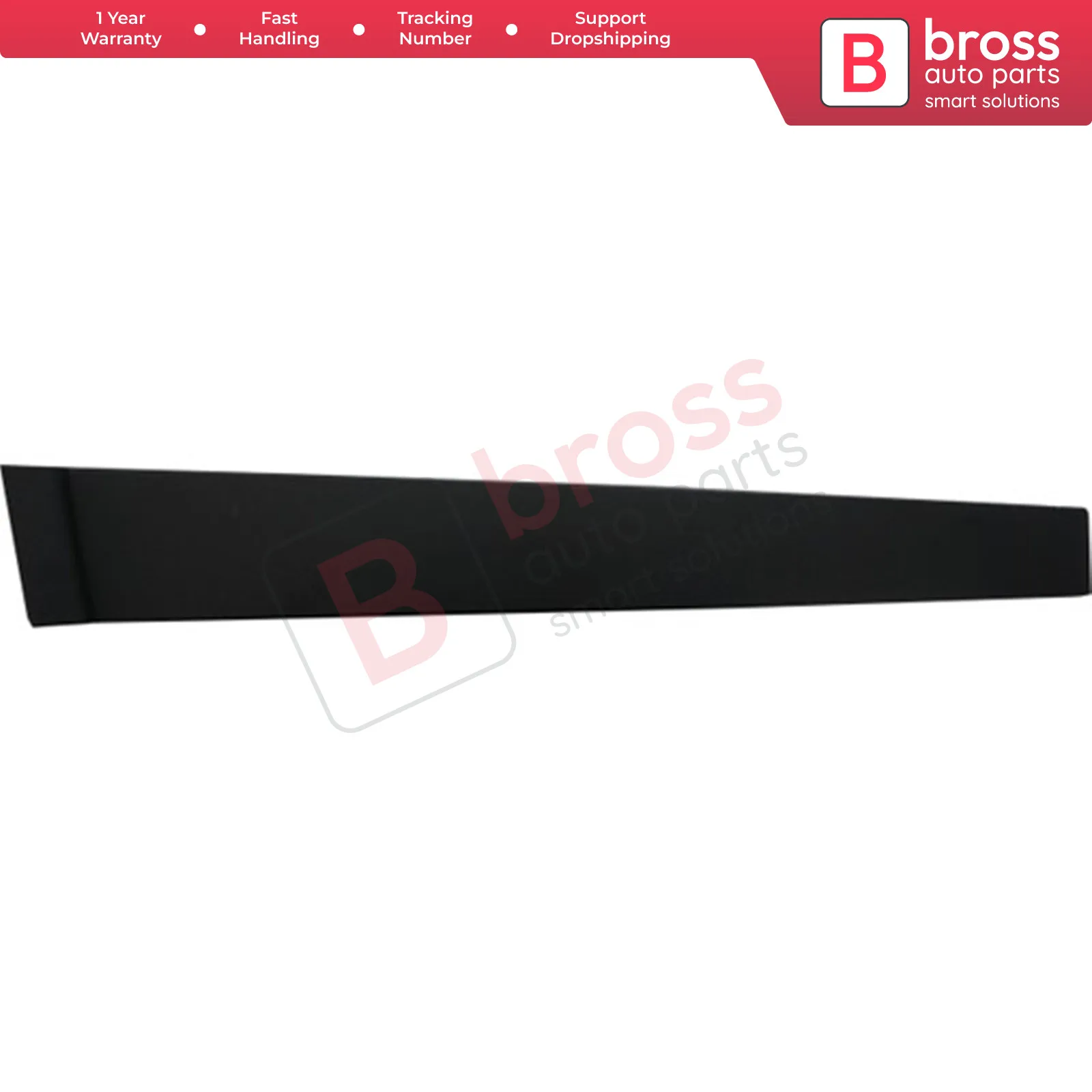 BDP879 Rear Left Door Pillar Frame Trim Moulding 7N11N25459AA, 1473677 With Sponge and Snap Ring Clips for Ford Fusion Europe
