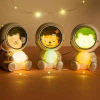 guardian of the galaxy astronaut animal cute pet resin night light star light usb charging gift