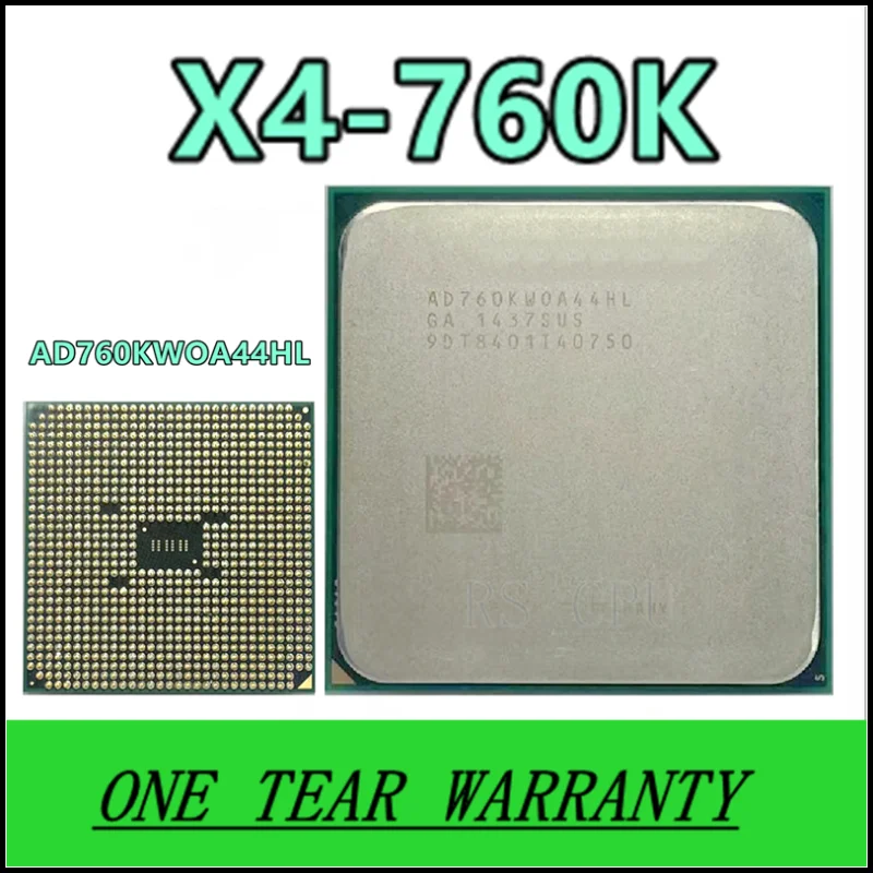 X4 760 X4 760K X4-760K AD760KWOA44HL четырехъядерный 3,8 ГГц 4 Мб 100 Вт четырехъядерный процессор Soket процессор FM2