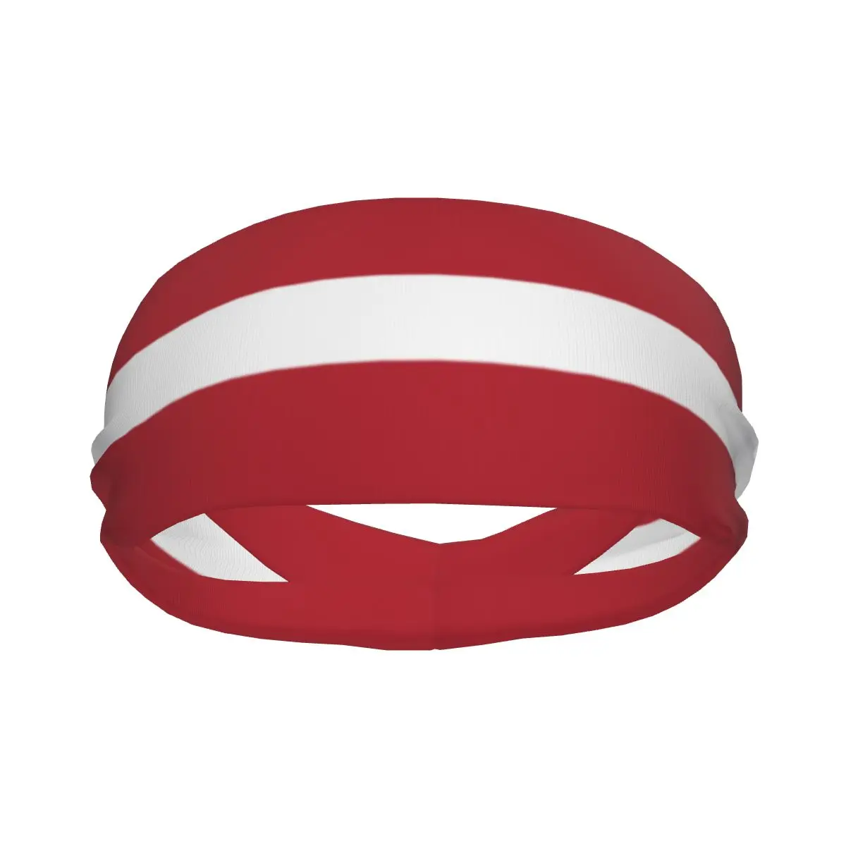 

Sports Headband Latvia Flag Print Running Fitness Sweatband Absorbent Cycling Jog Hair Bandage