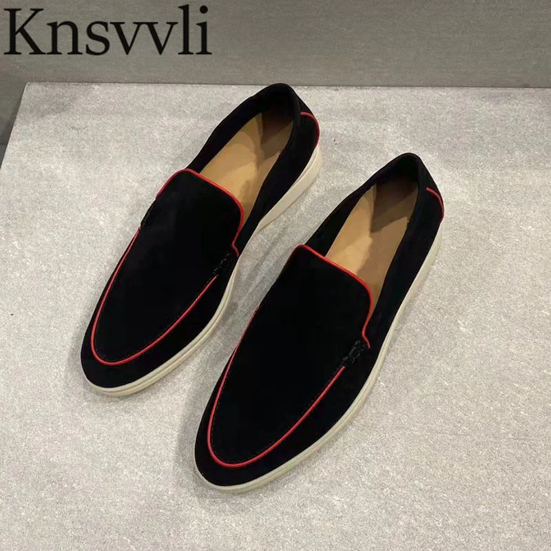 

Kid Suede Flat Shoes Women Multiple Colors Slip-On Designer Unisex Shoes Men Leisure Street Walk Sneakers Shoes Woman 35-45 Size