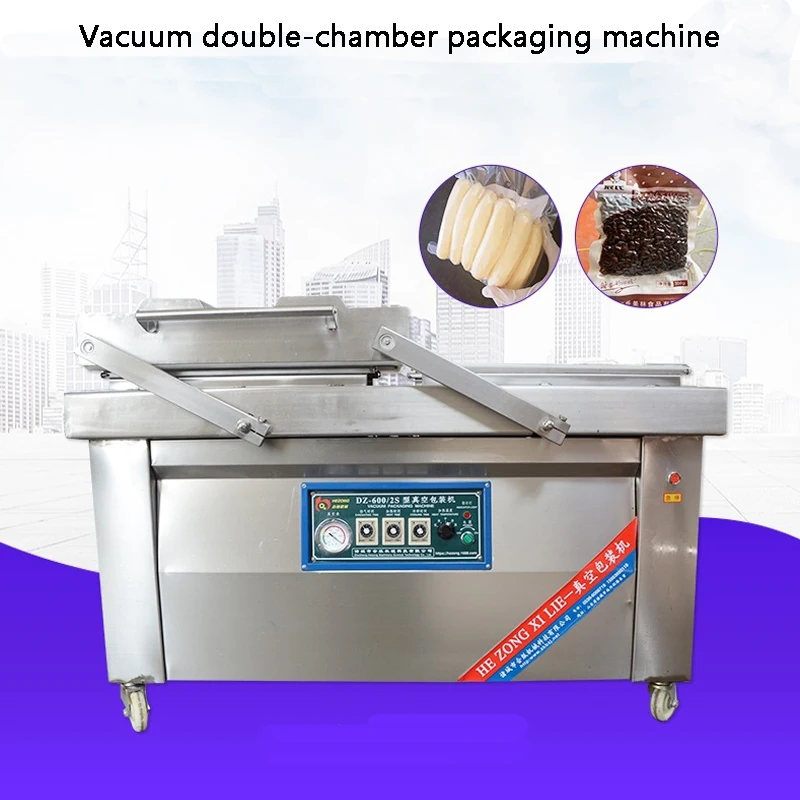 Вакуумный упаковщик пищевых продуктов с двойной камерой 400/2s автоматический