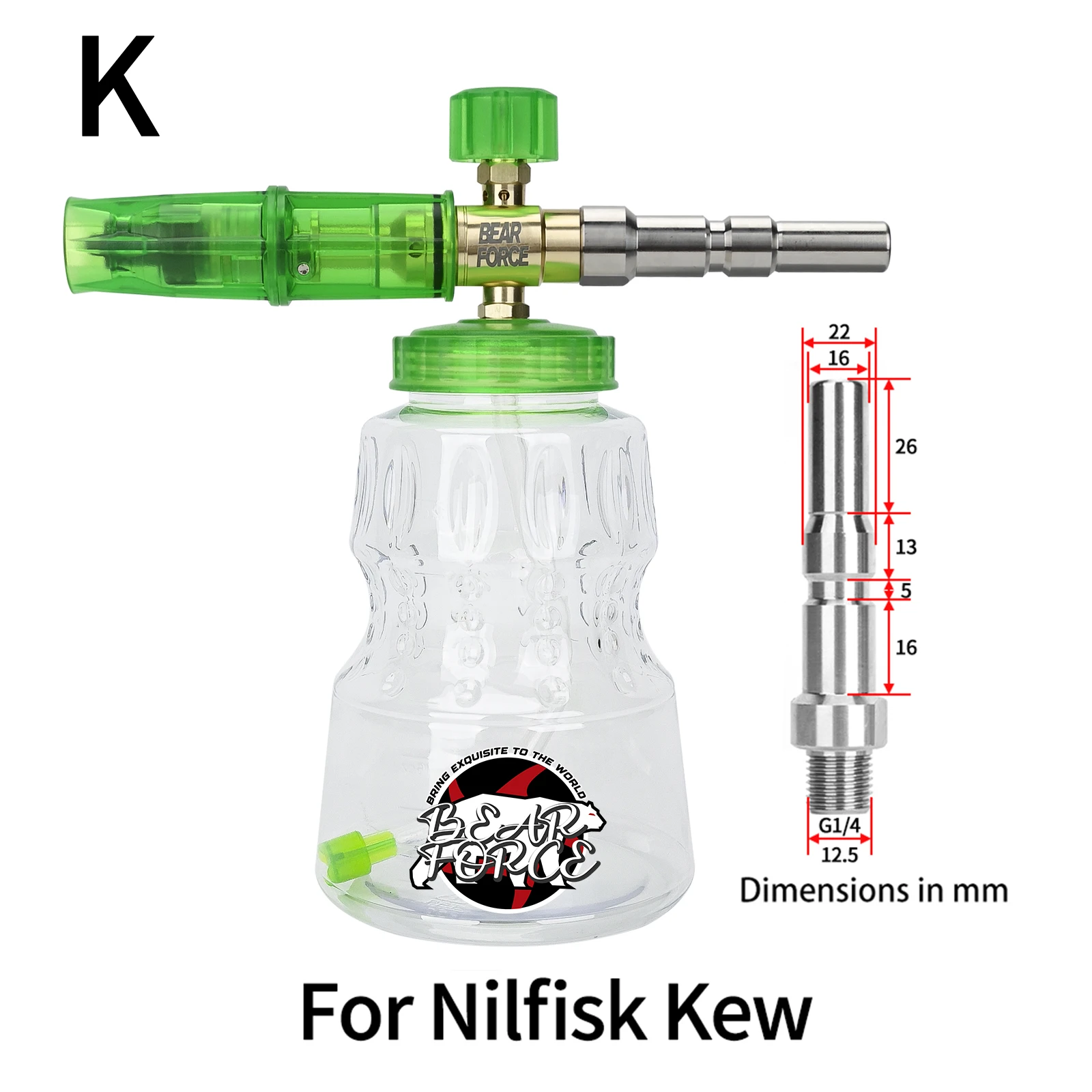 

Насадка Для Генератора Алюминиевой Пены Высокого Давления Для Автомойки, Совместимая С Karcher Elitech Bort AR Bosch Michelin