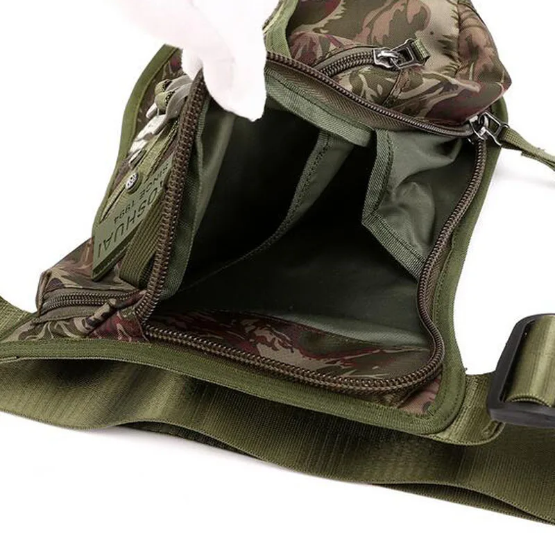 Мужская сумка через плечо на пояс или ногу нейлоновая поясная сумка-бананка