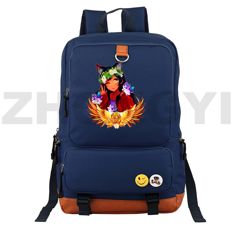 

Hot Anime Aphmau Backpacks Boys Merch Cartoon Printing School Bgas Women Teenager Large Capacity Laptop Travel Leisure Rucksack