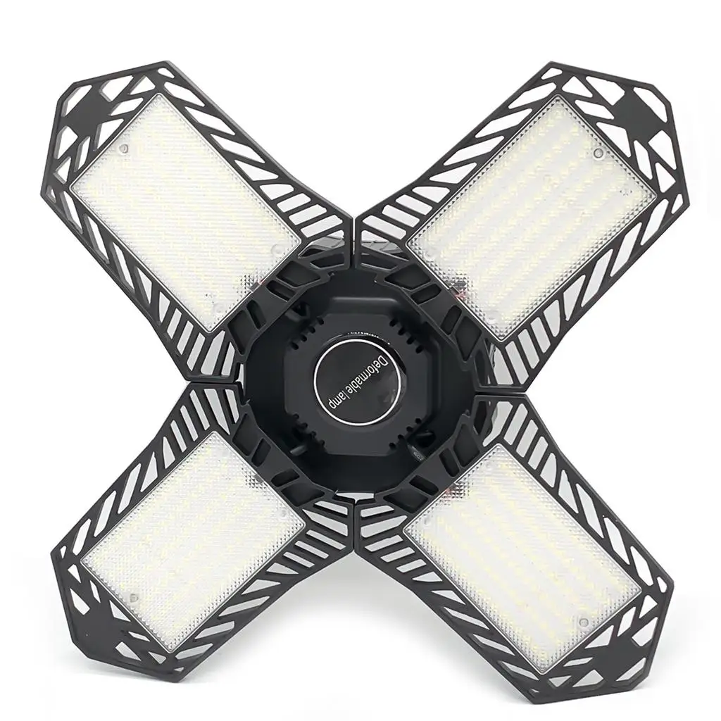 200W LED Garage Ceiling Lights Glow Deformable for Warehouse Workshop Lighting Basement